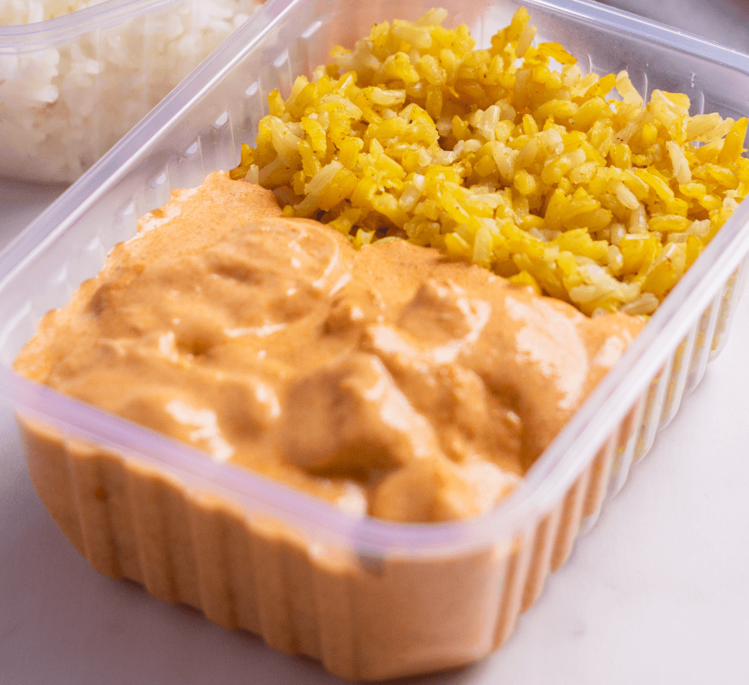 Strogonoff Light de Frango com arroz integral